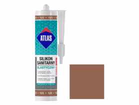 Silikon sanitarny elastyczny 123 jasnobrązowy 280 ml ATLAS