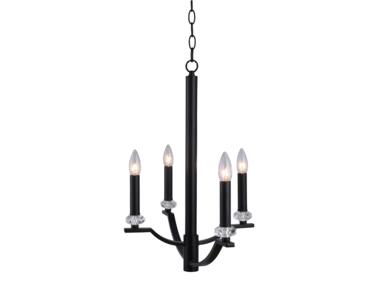 Zdjęcie: Lampa sufitowa Hims 4xE14 czarna mat IL MIO