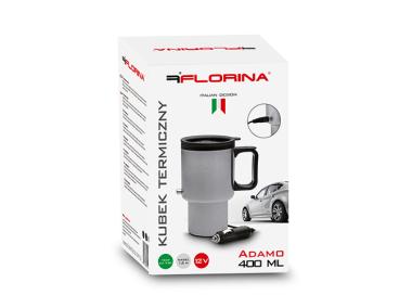 Zdjęcie: Kubek termiczny do auta 400 ml FLORINA