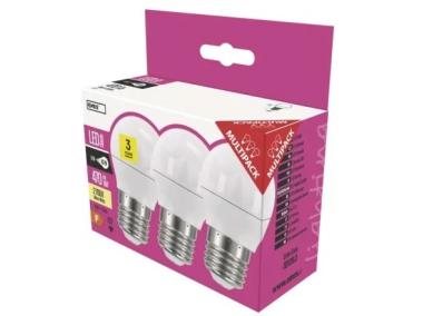 Zdjęcie: Żarówka LED Classic Mini Globe, E27, 5 W (40 W), 470 lm, ciepła biel 3PK EMOS