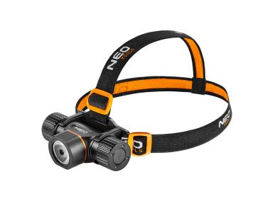 Zdjęcie: Latarka czołowa akumulatorowo/bateryjna USB 2000 lm NEO