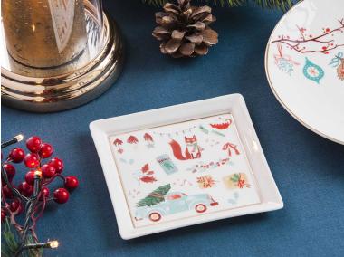 Zdjęcie: Talerzyk kwadratowy Magia północy 13 cm ALTOMDESIGN