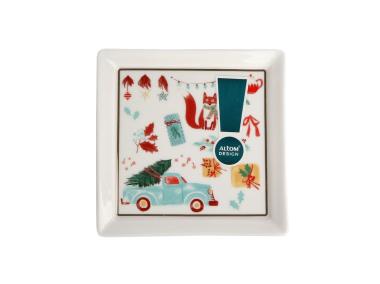 Zdjęcie: Talerzyk kwadratowy Magia północy 13 cm ALTOMDESIGN