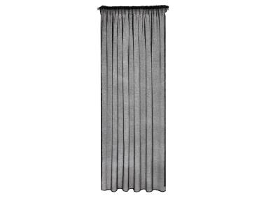 Zdjęcie: Firana gotowa Celine na taśmie 140x270 cm czarny EUROFIRANY