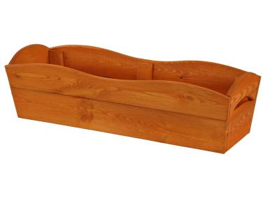 Zdjęcie: Doniczka balkonowa Begonia struktur 20x60x19 cm złoty dąb SOBEX