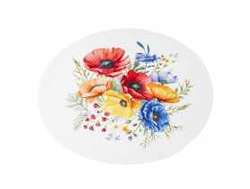 Mata stołowa Bukiet Maków okragła 38 cm ALTOMDESIGN