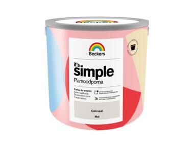 Zdjęcie: Farba do ścian i sufitów Its Simple Oatmeal 2,5 L BECKERS