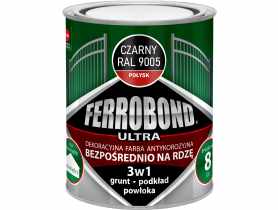 Farba antykorozyjna Ferrobond Ultra połysk czarny 0,7L JURGA