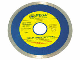 Tarcza diamentowa pełna 125x1,9x5x22,2 mm MEGA