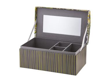 Zdjęcie: Pudełko tekturowe z lusterkiem Look 20x12x10,5 cm dżungla AMBITION