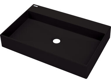 Zdjęcie: Umywalka correo nero stawiana na blat 600x400 mm DEANTE