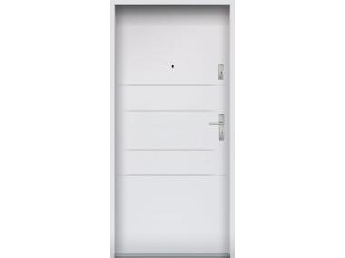 Drzwi wejściowe do mieszkań Bastion A-30 Biały 80 cm (NW) lewe ODO KR CENTER