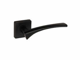Klamka wewnętrzna Arcus Basic DH-83A szyld dzielony kwadratowy czarny super mat GAMET BASIC LINE
