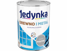 Emalia olejno-alkidowa drewno i metal szary jasny 0,9 L połysk JEDYNKA