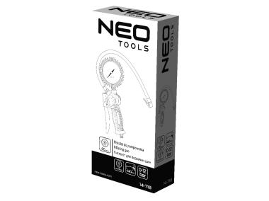 Zdjęcie: Pistolet do pompowania z manometrem o 80 mm NEO