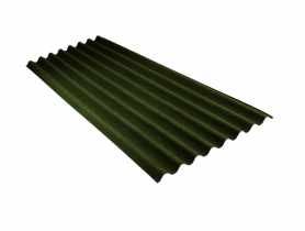 Płyta bitumiczna falista Base 86 x 200 cm zielona ONDULINE
