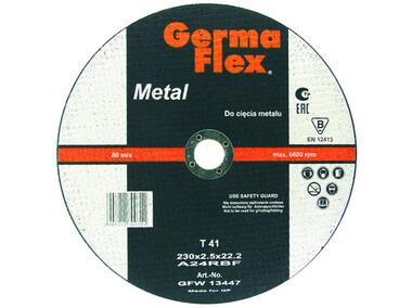 Zdjęcie: Tarcza do cięcia metalu GF A24R T41 230x2,5x22,2 mm GLK