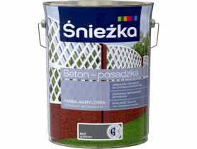 Farba akrylowa beton posadzka grafitowy 5L ŚNIEŻKA