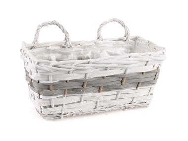 Zdjęcie: Balkonówka doniczka zawieszana na kwiaty 33x16x14/20 cm TIN TOURS