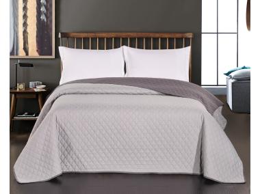 Zdjęcie: Narzuta Axel steel+silver 170x210 cm DECOKING
