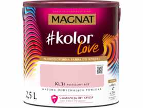 Farba plamoodporna #kolorLove pastelowy róż 2,5 L MAGNAT