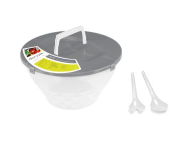 Zdjęcie: Miska do sałaty Salad 5 L szara DOMOTTI