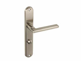 Klamka wewnętrzna Classico DH-98A szyld długi WC-L nikiel szczotkowany GAMET BASIC LINE