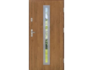 Drzwi zewnętrzne stalowo-drewniane Disting Otello 04 Winchester 90 cm prawe KR CENTER