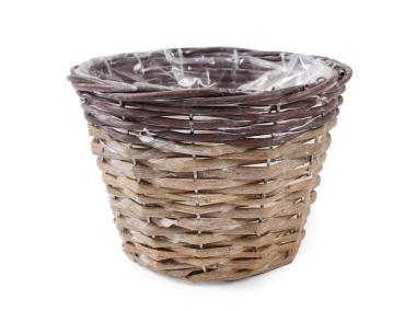 Zdjęcie: Osłonka wiklinowa na doniczkę 20x20x14 cm TIN TOURS