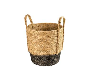 Zdjęcie: Kosz pleciony z uszami czarny S 27cm DIRECT HG