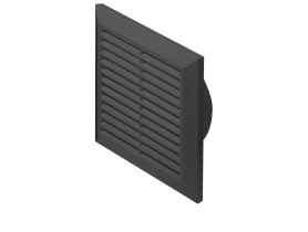 Kratka wentylacyjna 14x14 cm TUS.100 mm grafitowy AWENTA