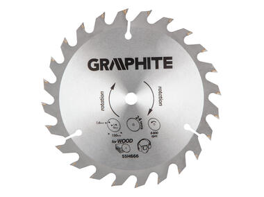 Zdjęcie: Tarcza do pilarki, widiowa 150 x 10mm, 1.6mm , 24 zęby, Energy+ GRAPHITE