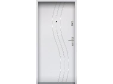 Zdjęcie: Drzwi wejściowe do mieszkań Bastion R-60 Biały 80 cm lewe ODR KR CENTER