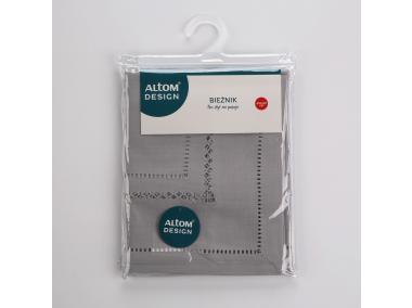 Zdjęcie: Bieżnik 40x140 cm popiel wykończenie ażurowe ALTOMDESIGN