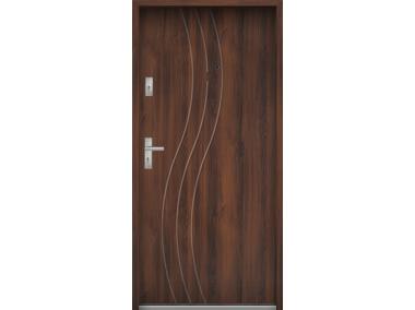 Zdjęcie: Drzwi wejściowe do mieszkań Bastion N-07 Orzech 90 cm prawe ODP KR CENTER