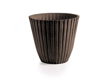 Zdjęcie: Doniczka z surowców wtórnych 20x20x18 cm brązowa TIN TOURS