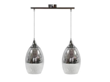 Zdjęcie: Lampa sufitowa wisząca srebrna regulowana 2x60W E27 Celia CANDELLUX