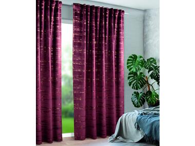 Zdjęcie: Zasłona andrean czerwono-złota 135x280cm CHIC HOME