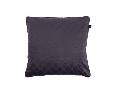 Zdjęcie: Poszewka Velvet tłoczony wzór karo chic geometry grafitowa 45x45 cm CHIC HOME