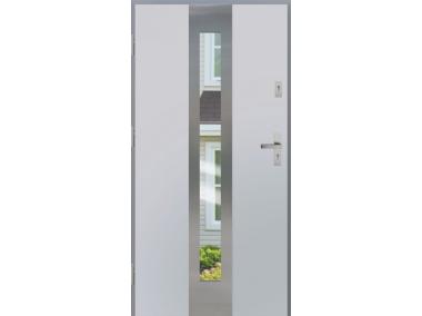 Drzwi zewnętrzne stalowo-drewniane Disting Otello 05 Biały 90 cm lewe KR CENTER