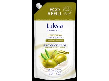 Zdjęcie: Mydło w płynie Creamy & Soft oliwka i jogurt 0,9 L zapas LUKSJA