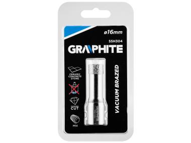 Zdjęcie: Otwornica diamentowa 16 mm x M14 GRAPHITE