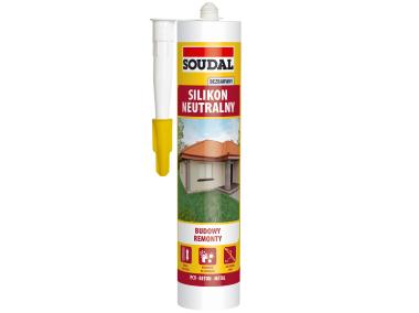 Zdjęcie: Silikon neutralny 280 ml bezbarwny SOUDAL