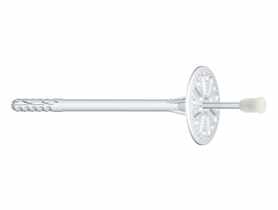 Kołek styropianowy łącznik wbijany z trzpieniem stalowym LMX 10x200 mm  - 200 szt. WKRĘT-MET