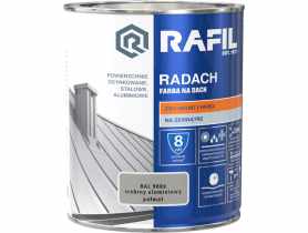 Farba na dach Radach srebrny aluminiowy RAL9006 0,75L RAFIL