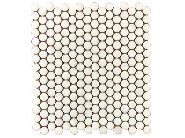 Zdjęcie: Mozaika gresowa White Small Circles Matt 30x30 cm NETTO