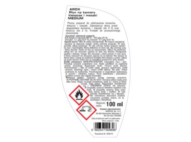 Zdjęcie: Płyn na komary i kleszcze Deet Medium Arox 0,1 L AGRECOL