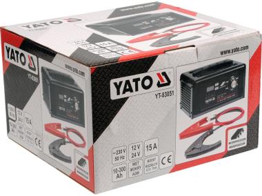 Zdjęcie: Prostownik elektroniczny 12/24V z rozruchem YATO