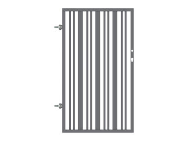 Zdjęcie: Furtka Elza 0,9x1,5 m stal ocynk + ral 7016 struktura uniwersalna POLBRAM