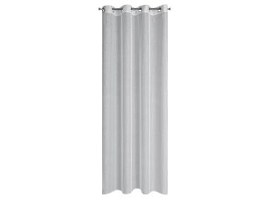 Zdjęcie: Firana Loara 140x250 cm biało-srebrna na przelotkach EUROFIRANY